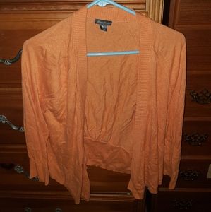 eddie bauer orange sweater